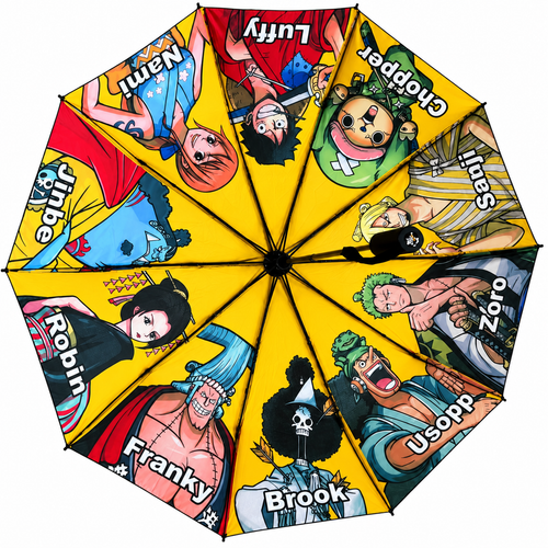 Paraguas automático One Piece con Tripulación Mugiwara